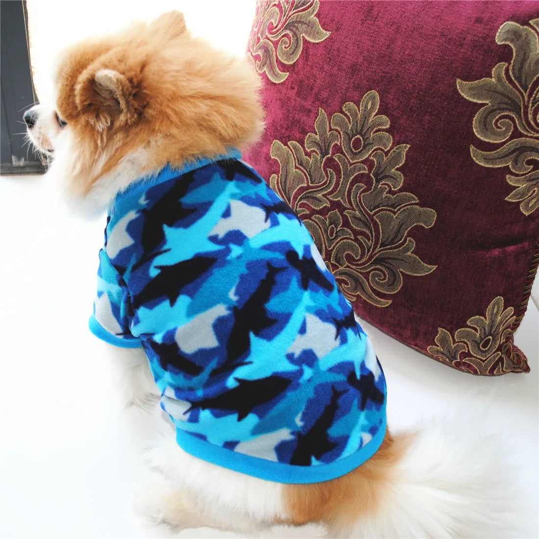 Pet Dog Clothes Winter Chihuahua Puppy Dog Coat Fleece Clothing For Pug Teddy Printed Cats Coat Jackets Warm Pets Outfits