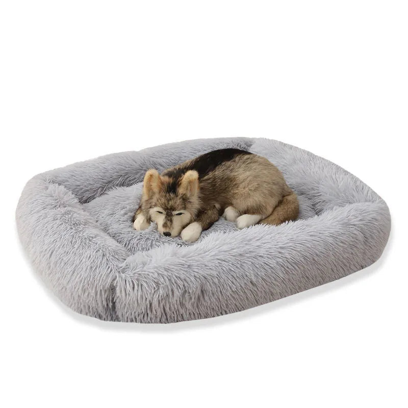 Dog Bed Super Soft Washable Long Plush Pet Kennel Deep Sleep Dog House Velvet Mats Sofa Pet Cat Bed For Dog Basket