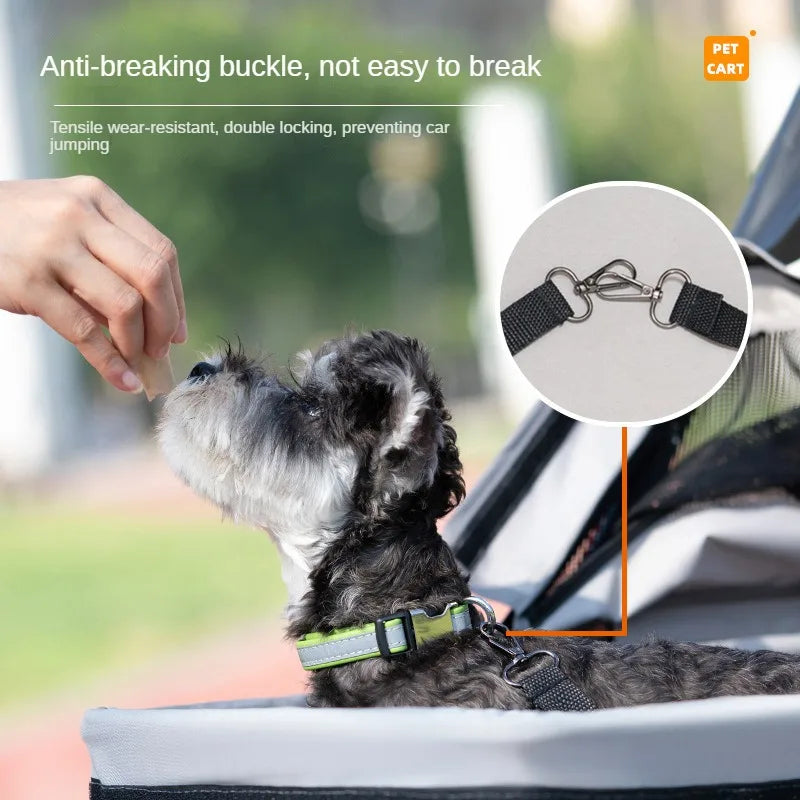 Pet Stroller Dog Stroller Detachable Handheld Dog Stroller Foldable Dog Stroller for Pet Puppy Conveyors Traveling and Camping