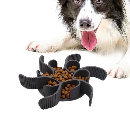 Non-Slip Pet Slow Feeder Anti Choke Dog Spiral Slow Feeder Dog Food Bowls Dish Insert With 8 Suction Cup Cat Dog Lick Treat Mat