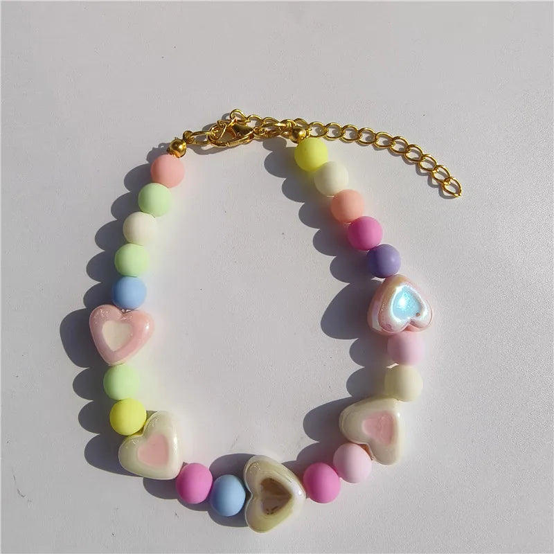 Colorful Pet Jewelry Cat Collar Cute Dog Necklace Pet Pearl Collar Flower Shape Dog Grooming Accessories