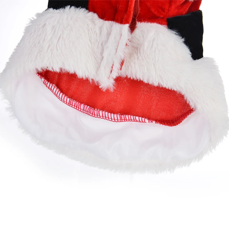 Santa Christmas Costume Clothes for Pet Small Dogs Winter Dog Hooded Coat Jackets Puppy Cat Clothing Chihuahua Yorkie Outfit