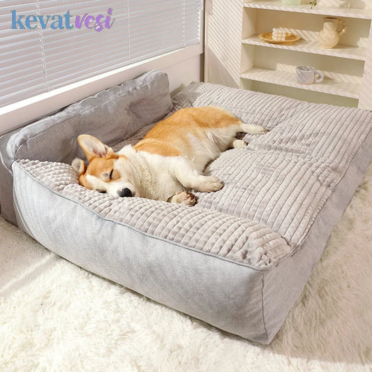 Winter Warm Dog Bed Thicken Dog Sleeping Mat Comfortable Pet Cushion for Small Medium Large Dogs Removable Washable Dog Mat