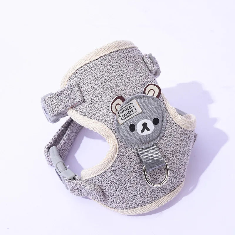 Cute Dog Strap Leash Small Pet Cat Bunny Collar Chest Strap Dog Rope Maltese Chihuahua Puppy Leash Ultra Small Pet Harness New