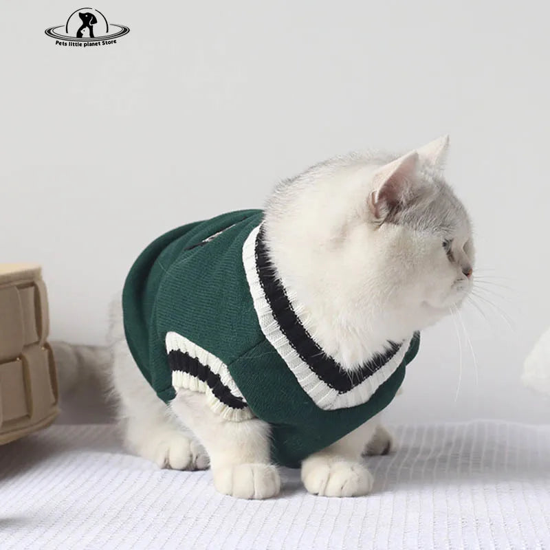 Cat Dog Sweater Pullover Winter Pet Clothes for Small Dogs Cat Vest Puppy Jacket Pet Cat Clothing Kitty