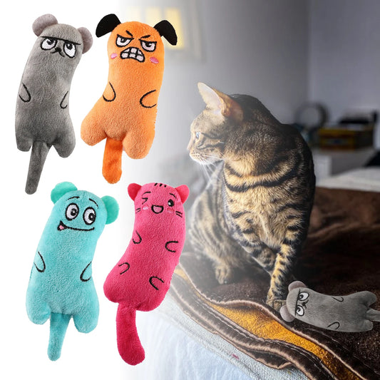 Newest Hot Cat Toys Funny Interactive Plush Cat Toy Mini Teeth Grinding Catnip Toys Kitten Chewing Squeaky Toy Pets Accessories