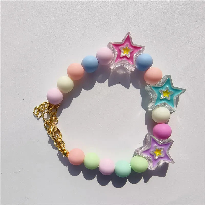 Colorful Pet Jewelry Cat Collar Cute Dog Necklace Pet Pearl Collar Flower Shape Dog Grooming Accessories