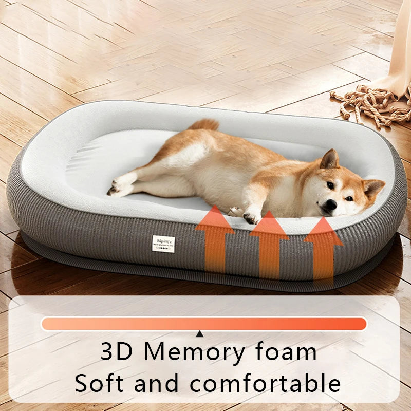 Winter Warm Dog Bed Soft Memory Foam Pet Sleeping Mat for Small Medium Dogs Cats Removable Non-slip Dog Kennel Pet Supplies