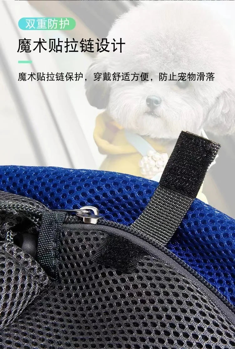 Dog Bag Pet Puppy Carrier S/L Outdoor Travel Dog Shoulder Bag Mesh Oxford Single Comfort Sling Handbag Tote Pouch