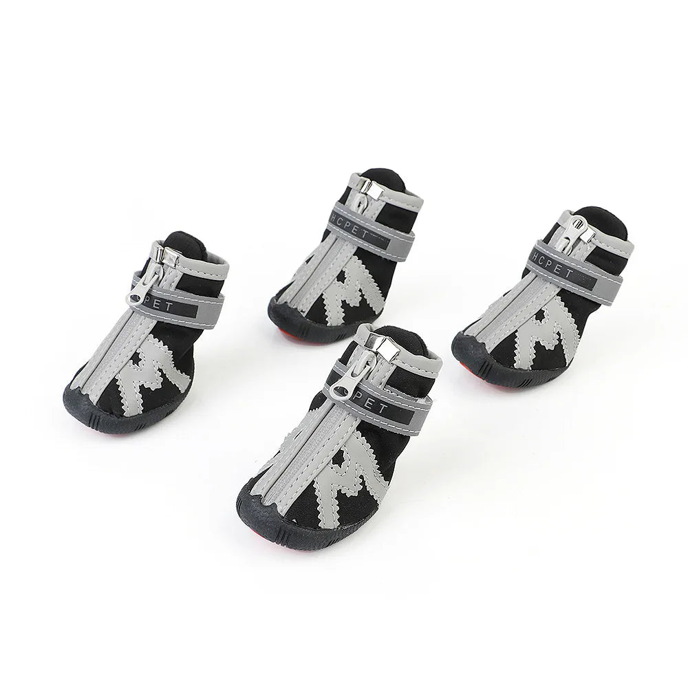 4pcs/set Waterproof Pet Dog Shoes Antiskid Puppy Rain Shoes Chihuahua Walking Boots Breathable Cat Socks Pet Paw Accessories