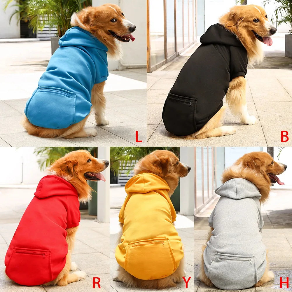 Puppy Dog Hoodie for Small Medium Dogs Hooded Sweatshirt with Pocket Hat Pet Clothes Sweaters Cat Hoodies Coat Winter