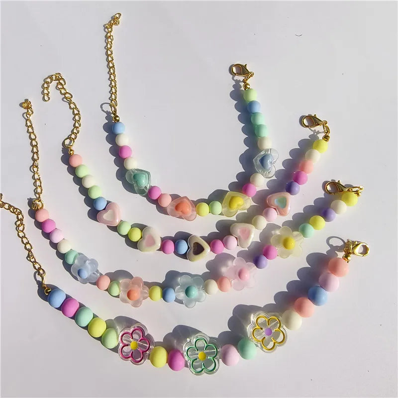 Colorful Pet Jewelry Cat Collar Cute Dog Necklace Pet Pearl Collar Flower Shape Dog Grooming Accessories