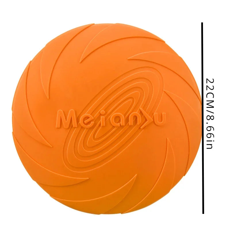 15/18/22cm Pet Dog Flying Disk Toy Silicone Dog Toy Dog Game Flying Discs Resistant Chew Puppy Training Interactive Pet Supplies