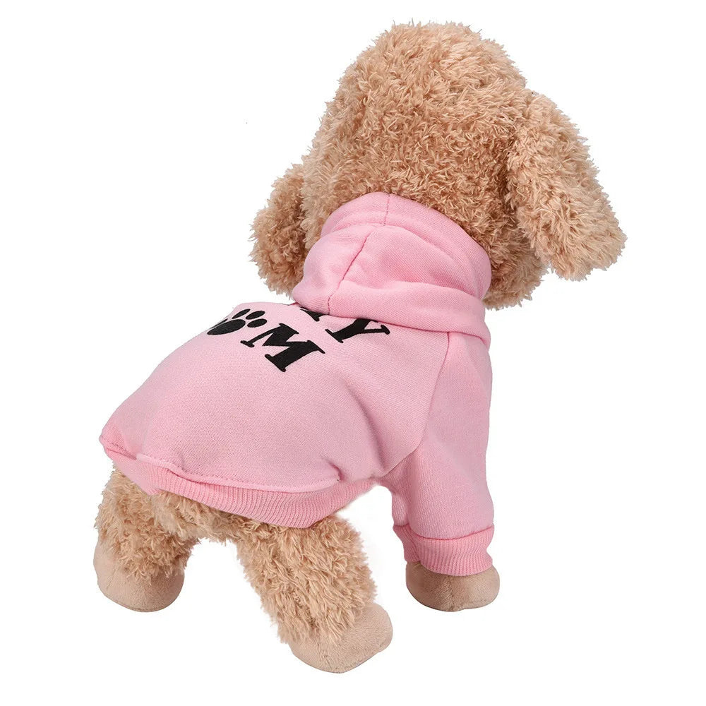 Security Dog Clothes Classic Pet Dog Hoodies Clothes For Small Dog Autumn Coat Jacket for Yorkie Chihuahua Puppy Clothing