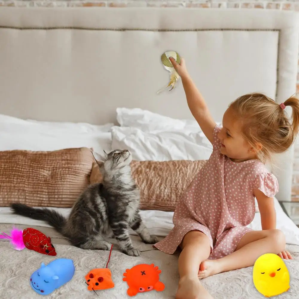 Catnip Plush Toys Plush Catnip Teething Toys Kitten Chew Toys Interactive Cat Toys For Biting Sniffing Relaxing Teeth Cleaning