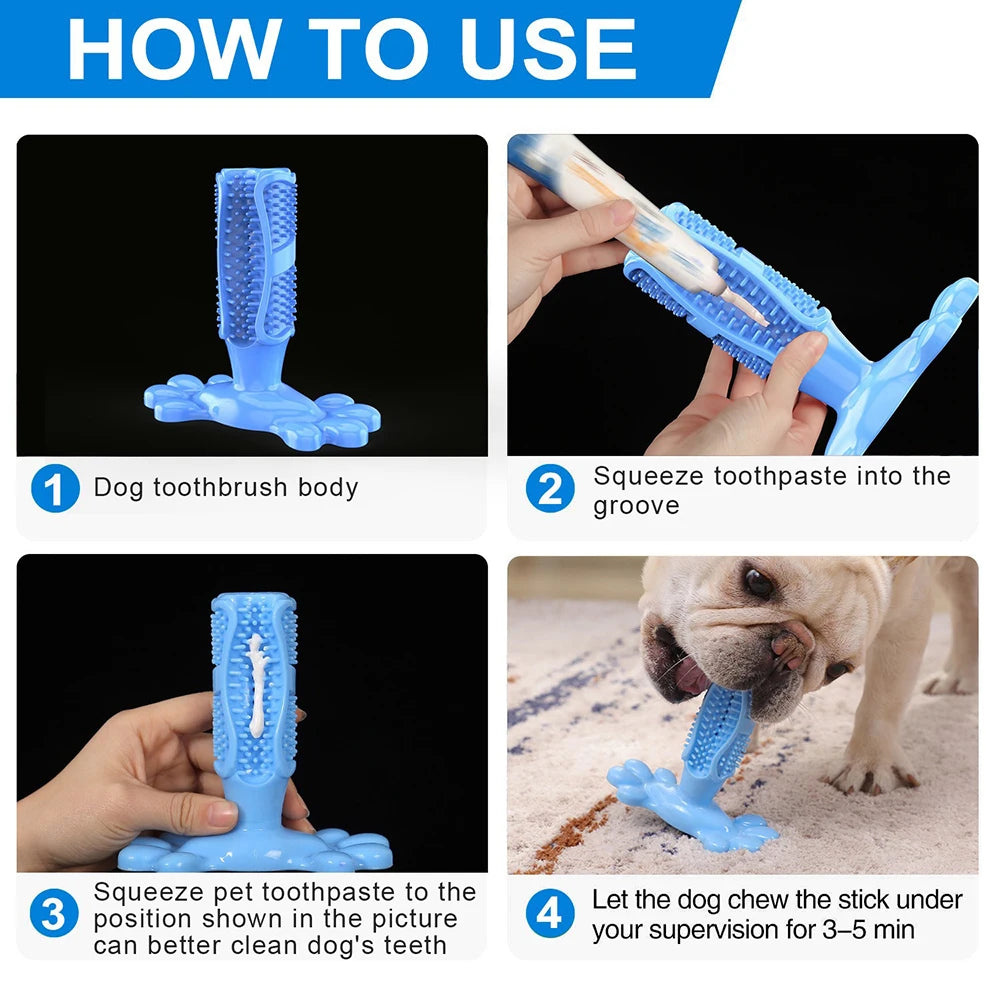 Cuttie Dog Toys for Large Dogs Toothbrush Squeak Toys for Small Dogs Puppy Squeaky Chew Toy Teeth Cleaning Supply Pet Products