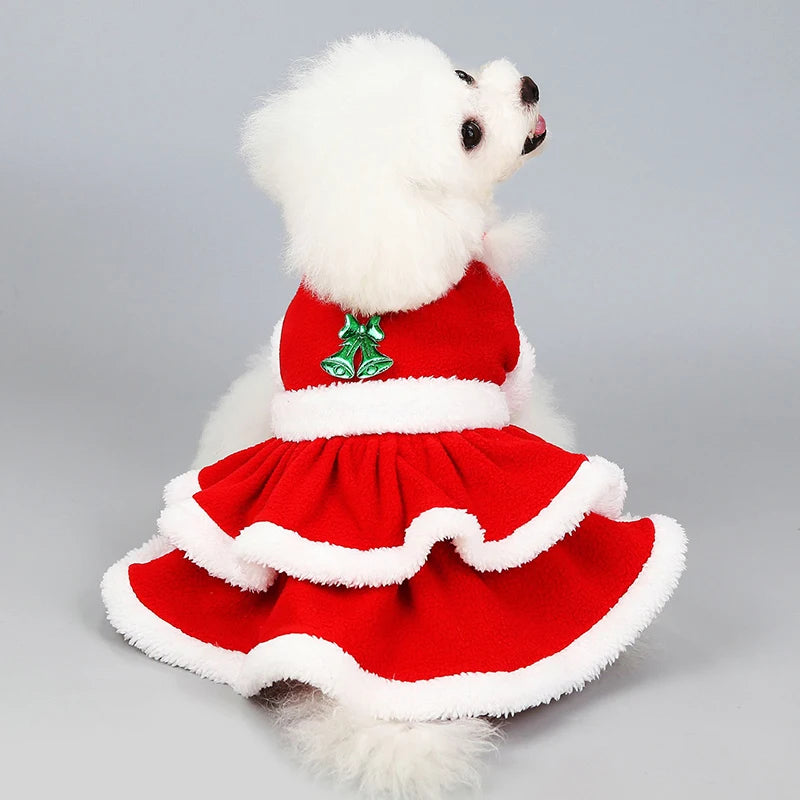 Christmas Dog Clothes Winter Warm Pet Coat for Small Medium Dogs Cats Chihuahua Yorkie Outfit Puppy Costumes Christmas Pet Suit