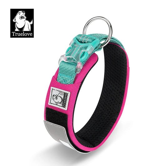 Truelove Pet Collar Reflective Multifunctional Dog Collar DuPont Soft Breathable Adjustable for Large Dogs TLC5611