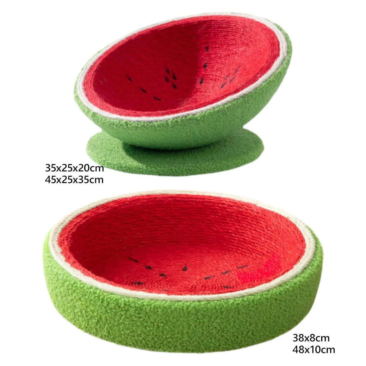 Sisal Cat Scratching Board Watermelon Cat Nest Sturdy Multipurpose Luxury Pet Cat Lounge Bed Cat Scratcher Bowl Kitten