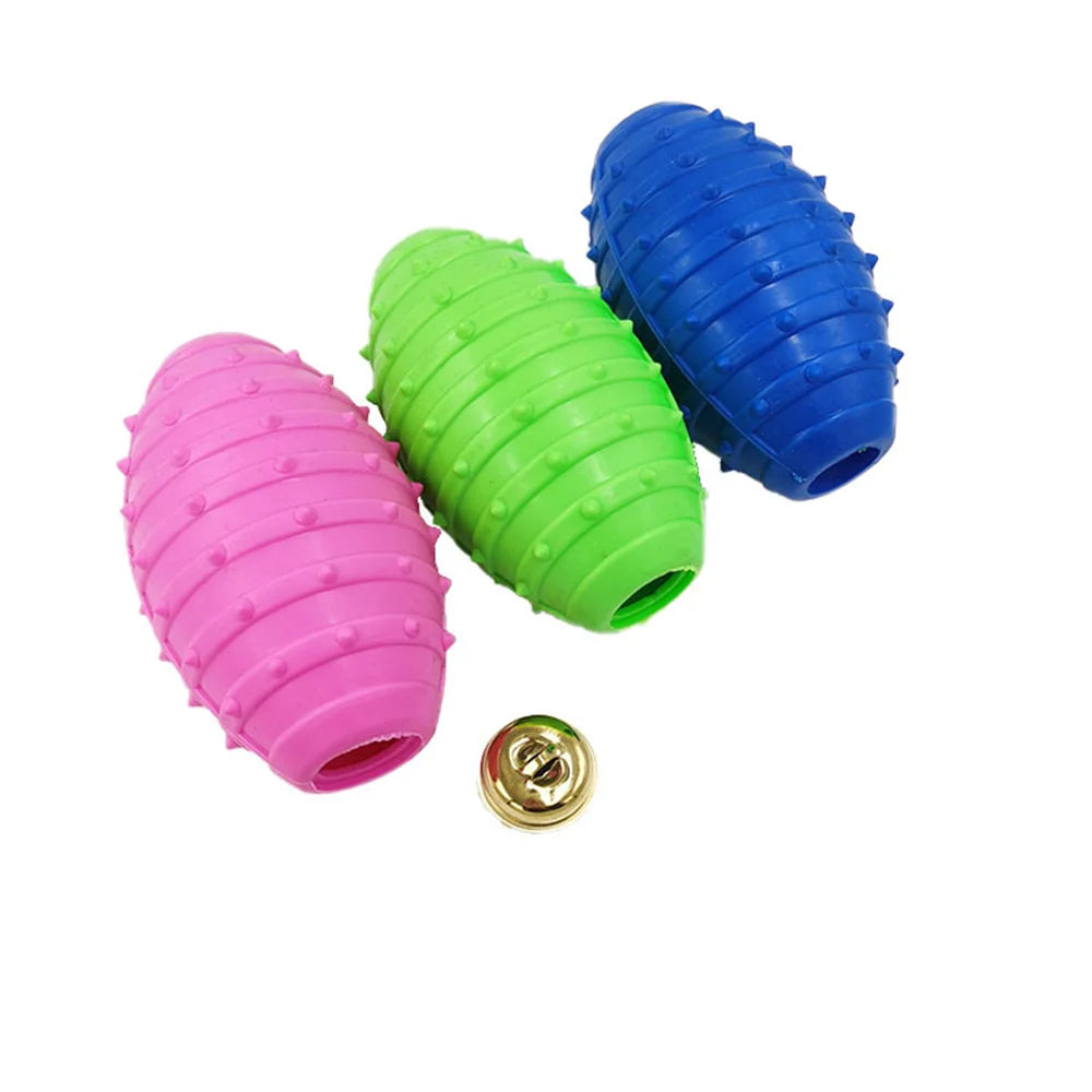 1PC Pet Toys For Small Dogs Rubber Resistance To Bite Dog Toy Teeth Cleaning Chew Training Toys Pet Supplies Random Color