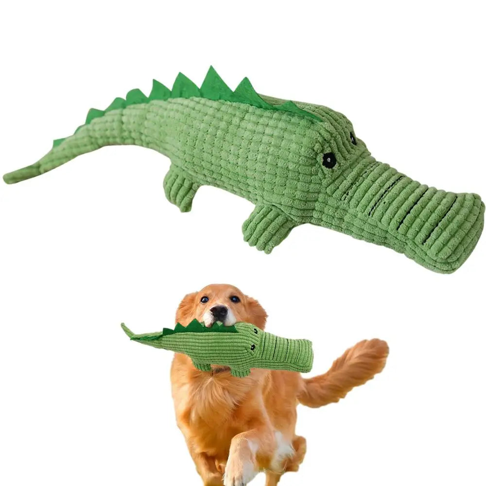 Stuffed Alligator Pet Toy Interactive Dog Chewing Toy Plush Sound-Making Toy Bite-Resistant And Wear-Resistant For Pet Cat