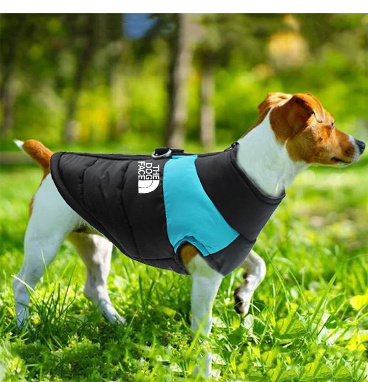 Winter Warm Dog Clothes Pet Coat Waterproof Vest Padded Zipper Jacket Dog Clothing for Small Medium Big Dogs The Dog Face Outfit