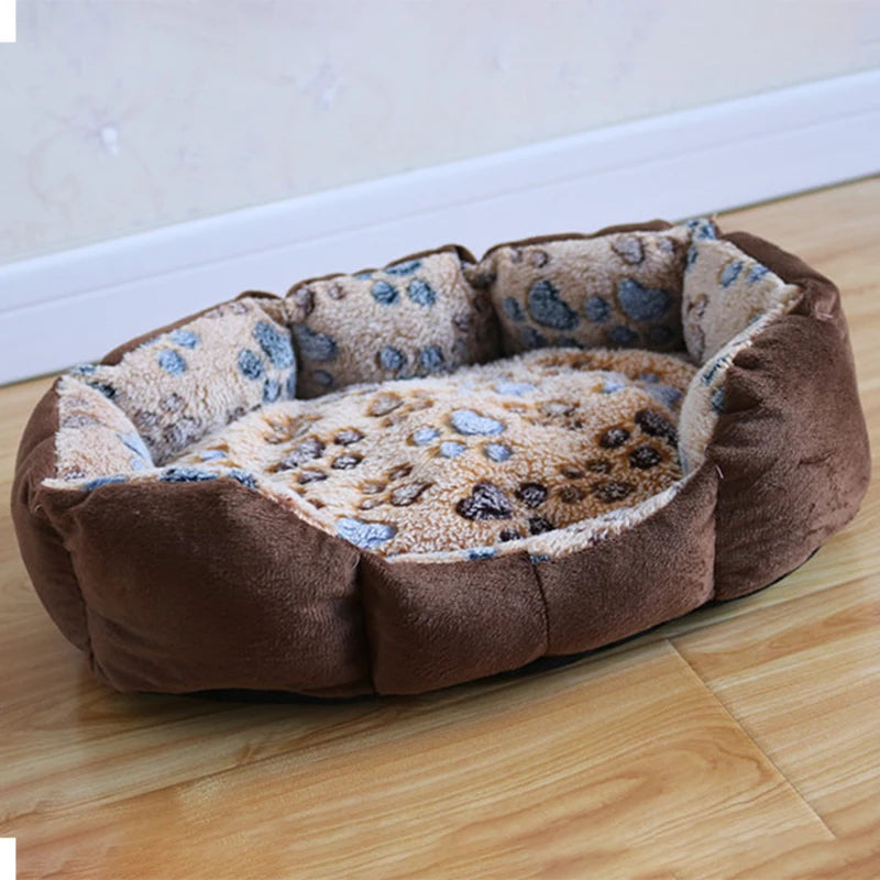 1pc Pet Dog Beds Mats Soft Plush Warm Sofa Kennel Sleep Basket for Small Dogs Cat Supplies