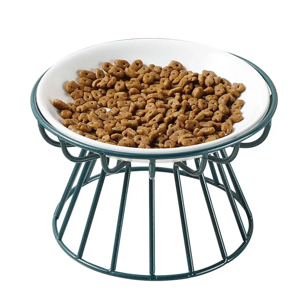 For Dog Cat Snack Canned Plate Elevated Cat Feeder Drinker Cat Food Bowl Water Feeder Container Pet Feeder Bowl Pet Supplies