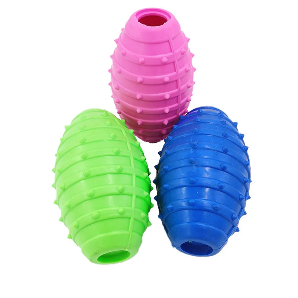 1PC Pet Toys For Small Dogs Rubber Resistance To Bite Dog Toy Teeth Cleaning Chew Training Toys Pet Supplies Random Color