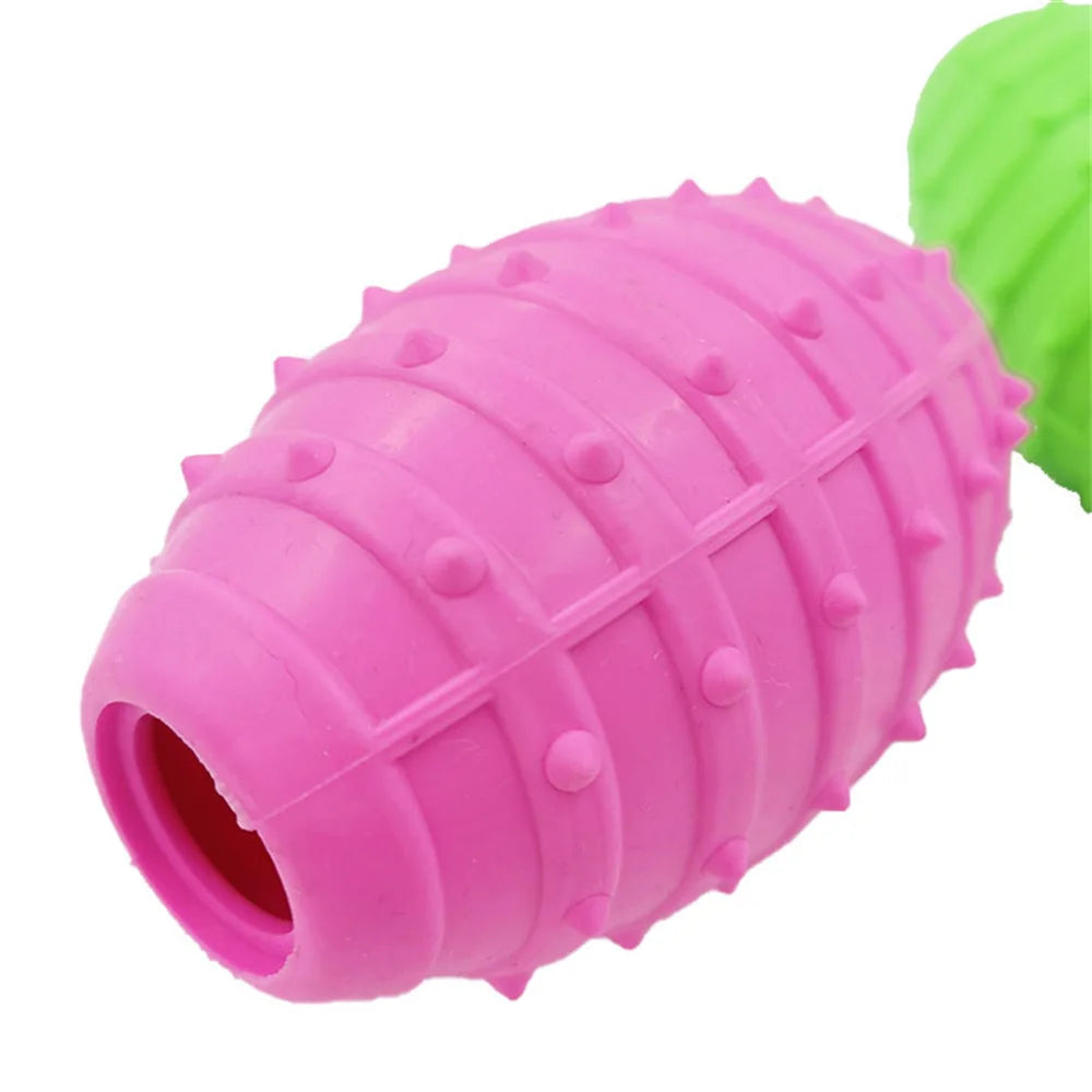 1PC Pet Toys For Small Dogs Rubber Resistance To Bite Dog Toy Teeth Cleaning Chew Training Toys Pet Supplies Random Color