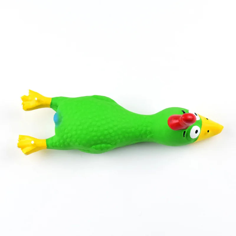 Cute Latex Chicken Shape Pet Squeak Toys Dog Cat Puppy Chew Sound Toys Simulation Screaming Chicken Creative Dog Accessories