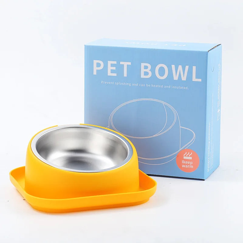 Cat Feeder Slope Anti-Ant Food Bowl For Cat Pet Accessories Dog Bowl Stainless Steel Container For Cats Pet Supplies