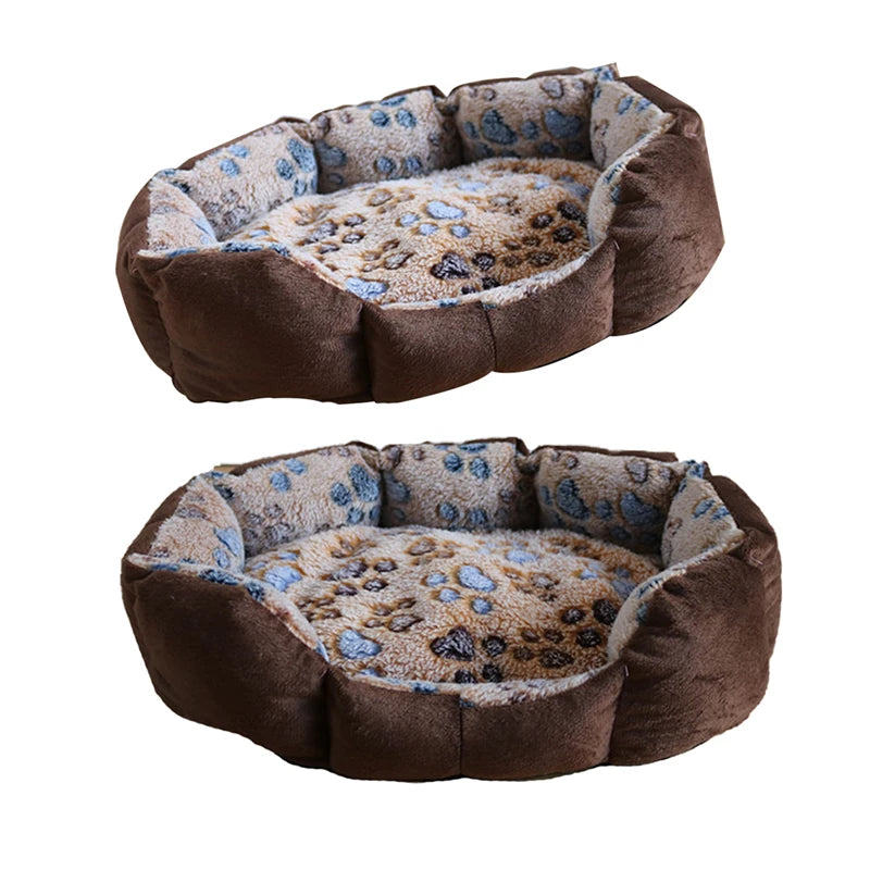 1pc Pet Dog Beds Mats Soft Plush Warm Sofa Kennel Sleep Basket for Small Dogs Cat Supplies