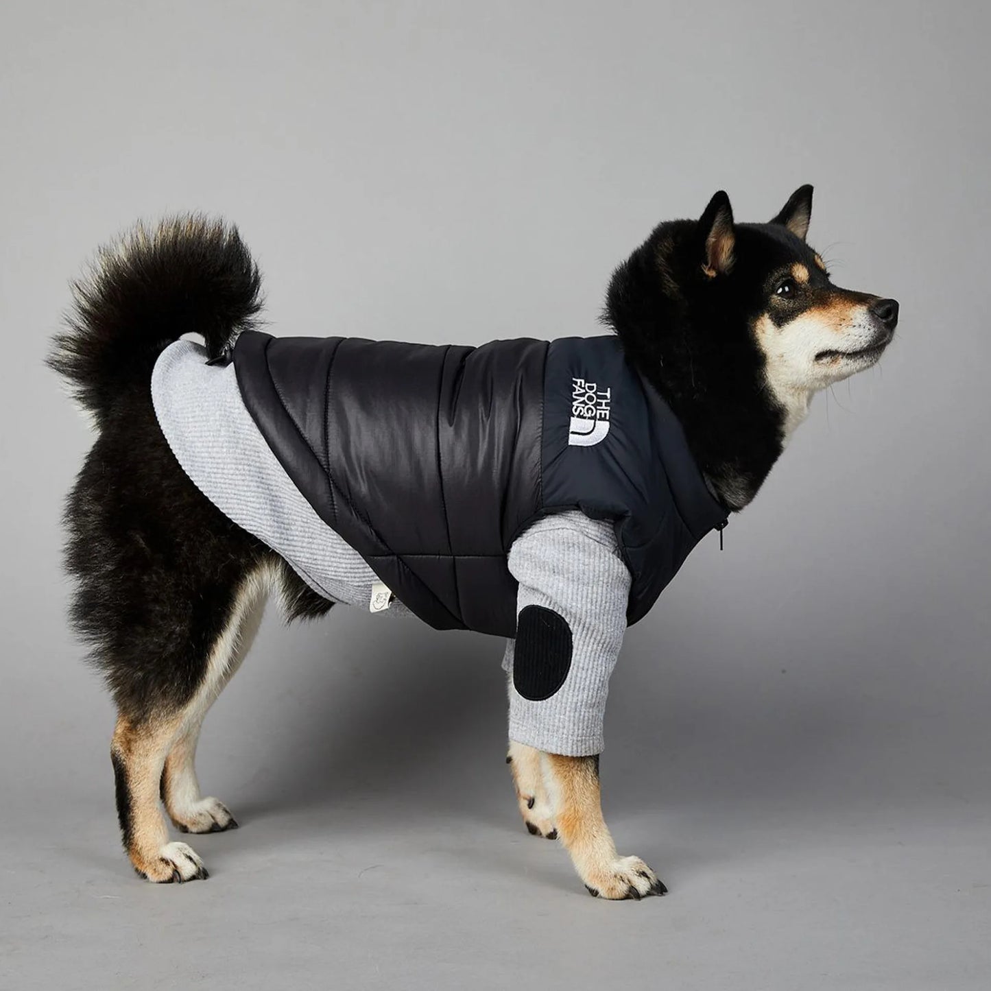 Dog Face Punch Large Dogs Winter Warm Raincoat Anti Pet Cotton Clothing Windproof Rainproof Dog Coat