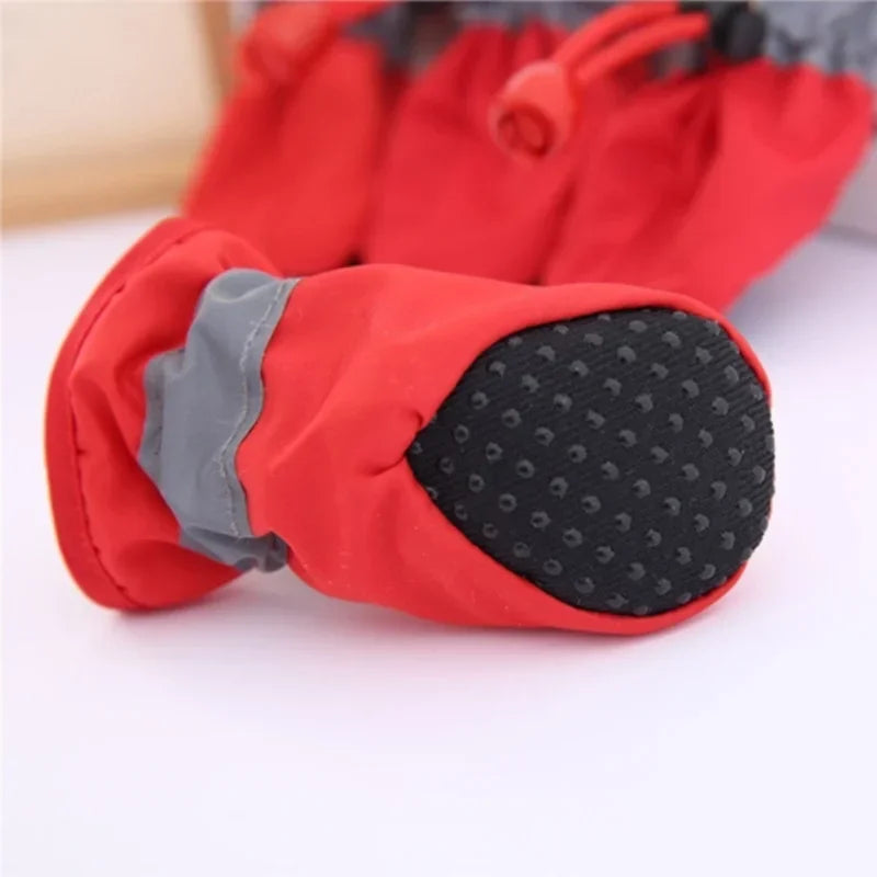 Pet Shoes Soft Bottom Breathable Waterproof Not Off Teddy Spring Autumn and Winter Out Pet Shoes Boots Sets Rain Shoes