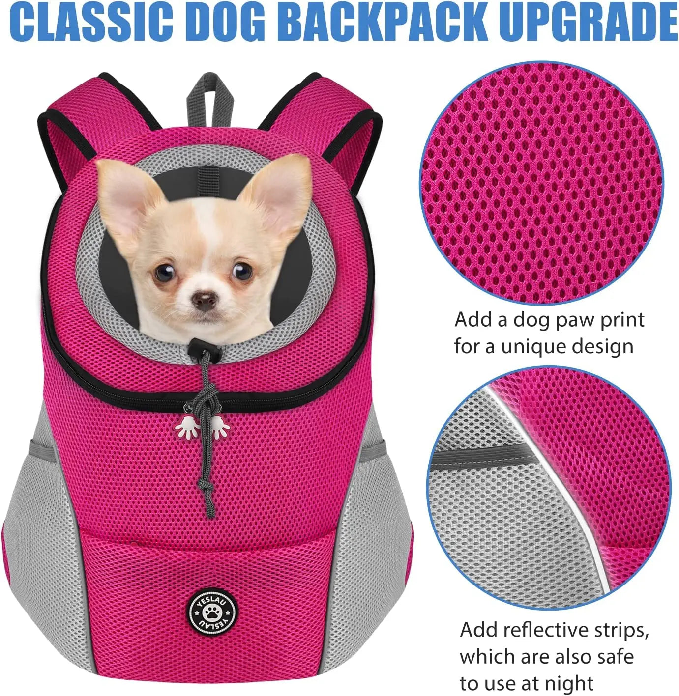 Pet Dog Carrier Bag Carrier For Dogs Backpack  Portable Travel Breathable Dog Bag Outdoor Dog Carrier Bag Pet Carrying Supplies