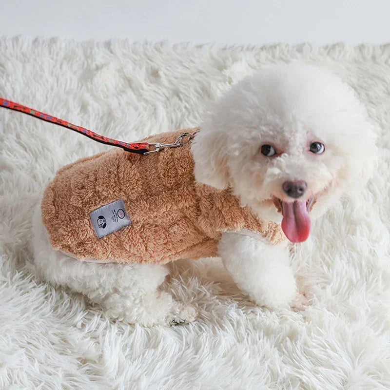 Pet Autumn and Winter Fleece Clothes Dog Cat Warm Coat Small Dogs Clothing Chihuahua Costumes