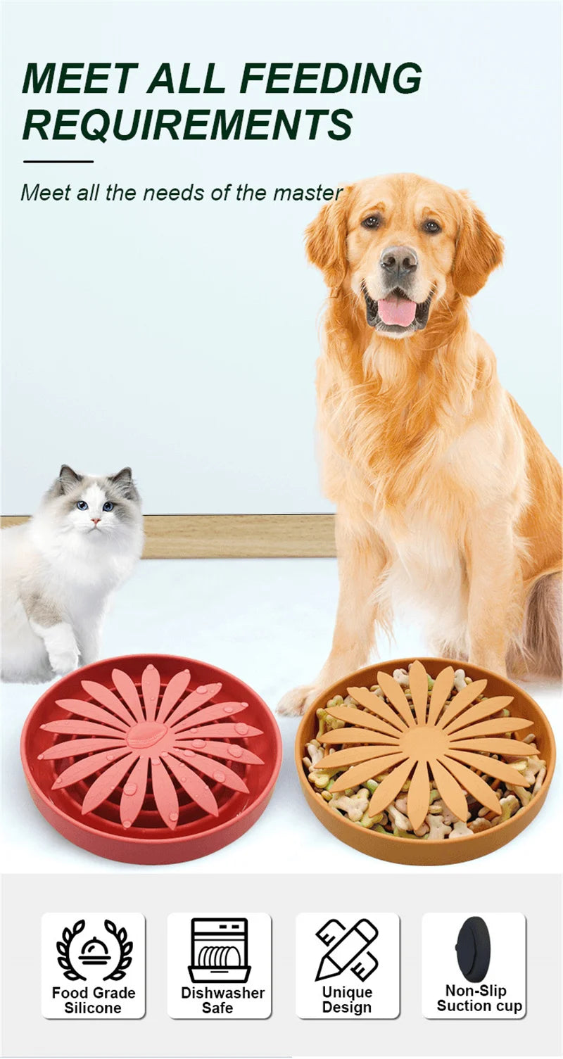 Pet supplies Silicone slow food bucket cat distraction licking pad dog slow food anti choking bowl