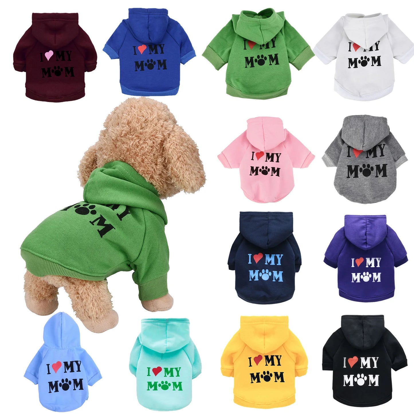 Security Dog Clothes Classic Pet Dog Hoodies Clothes For Small Dog Autumn Coat Jacket for Yorkie Chihuahua Puppy Clothing