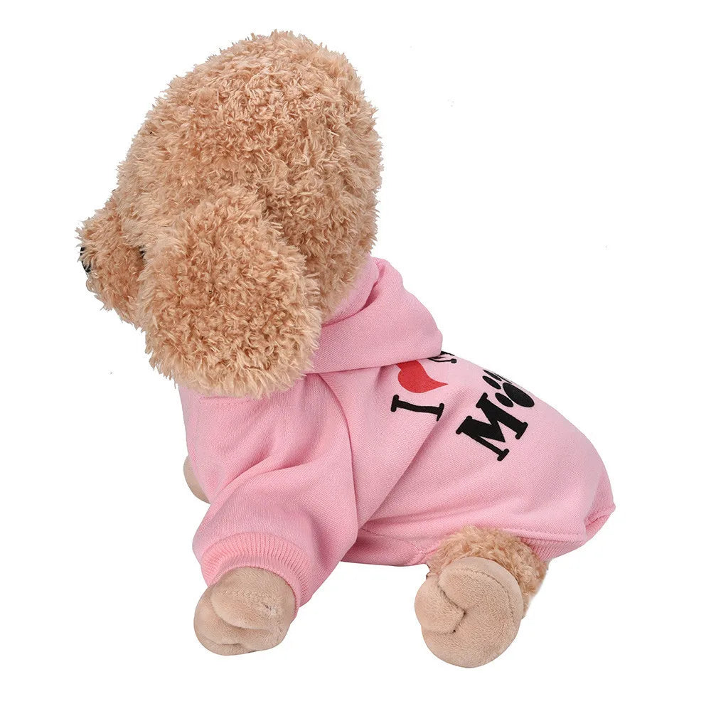 Security Dog Clothes Classic Pet Dog Hoodies Clothes For Small Dog Autumn Coat Jacket for Yorkie Chihuahua Puppy Clothing