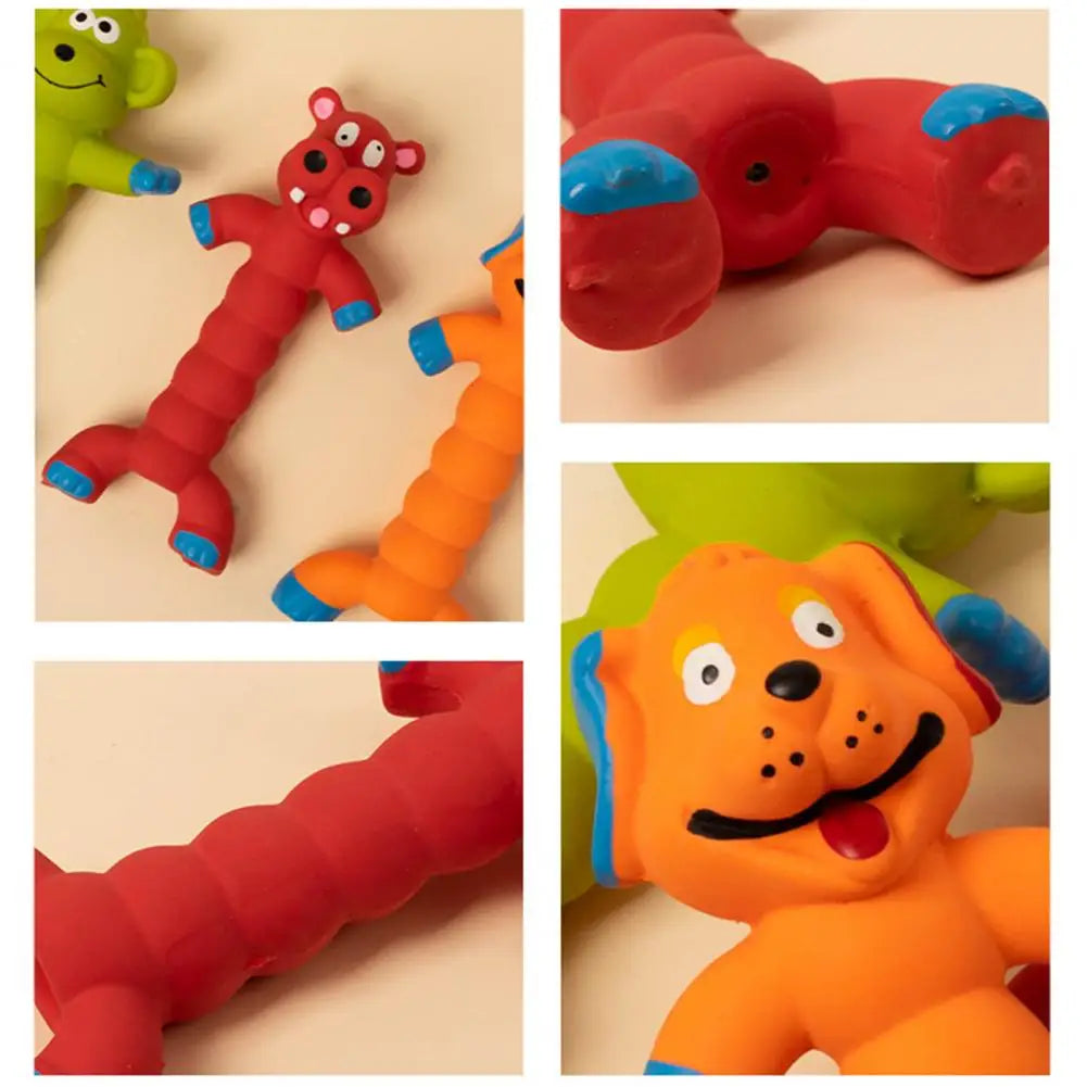 Latex Cartoon Animal Shape Sounding Toy, Tough Doll, Chew Molar Sound, Pet Supplies, Pet Supplies